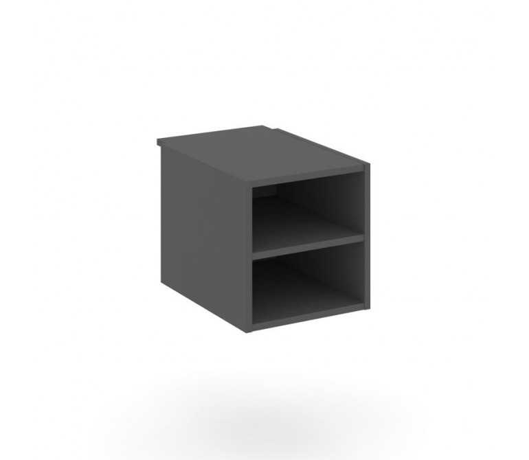 Стайл Проджект Подвесная тумба с двумя открытыми нишами SN.TP-011 Антрацит NEW 343*437*352