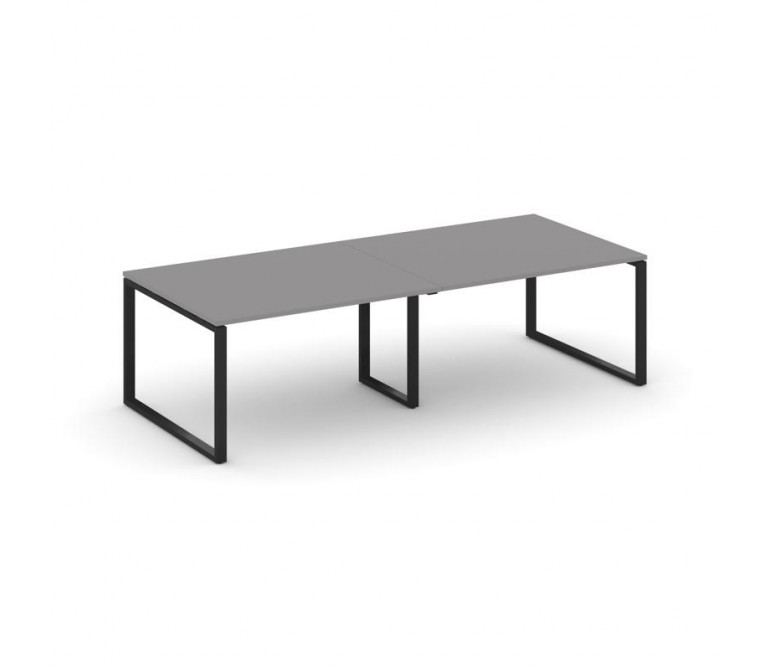 Стайл Проджект Стол переговорный SN-6O.SPRG-044.3 Серый Пепел/Металл Черный 3160*1180*750
