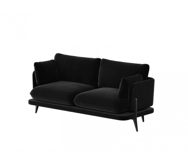 Поско Диван двухместный PSC-02 Velvet Lux 12/Металл Черный 2000*850*850