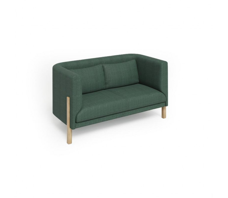 Бенто Диван двухместный BNT-02 Wellton 697/Массив Дуба 1560*820*850