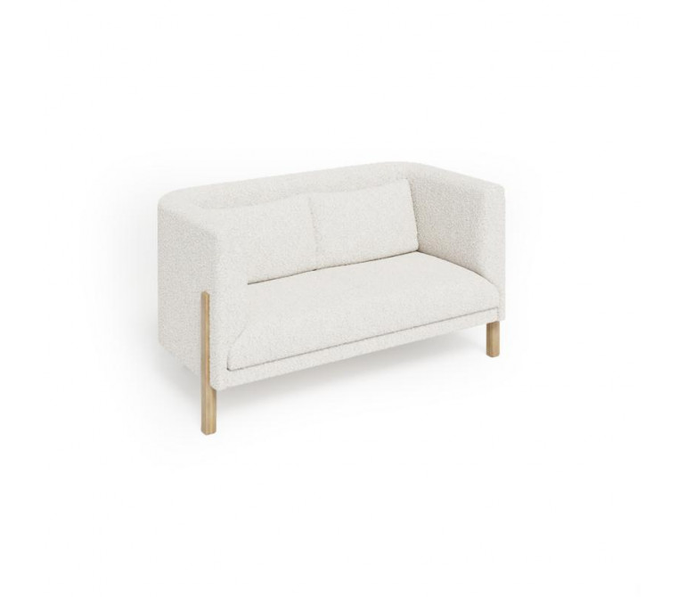 Бенто Диван двухместный BNT-02 Merino 002/Массив Дуба 1560*820*850