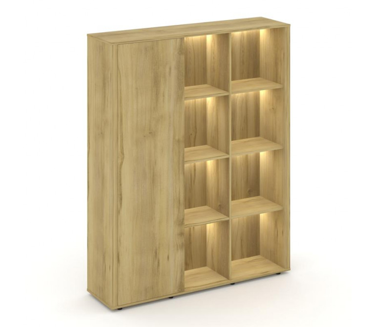 Касл Шкаф для документов левый CS.D-DP-1.2 (L) Дуб Винченцо 1688*450*2110