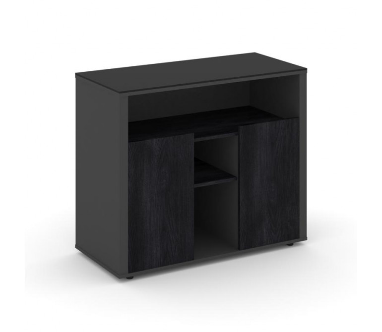 Касл Греденция CS.D-GR-1 Каштан Тоскана/Базальт/Лакобель Black 1202*450*1011